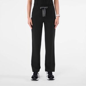 Figs Black Straight Leg Scrub Pants